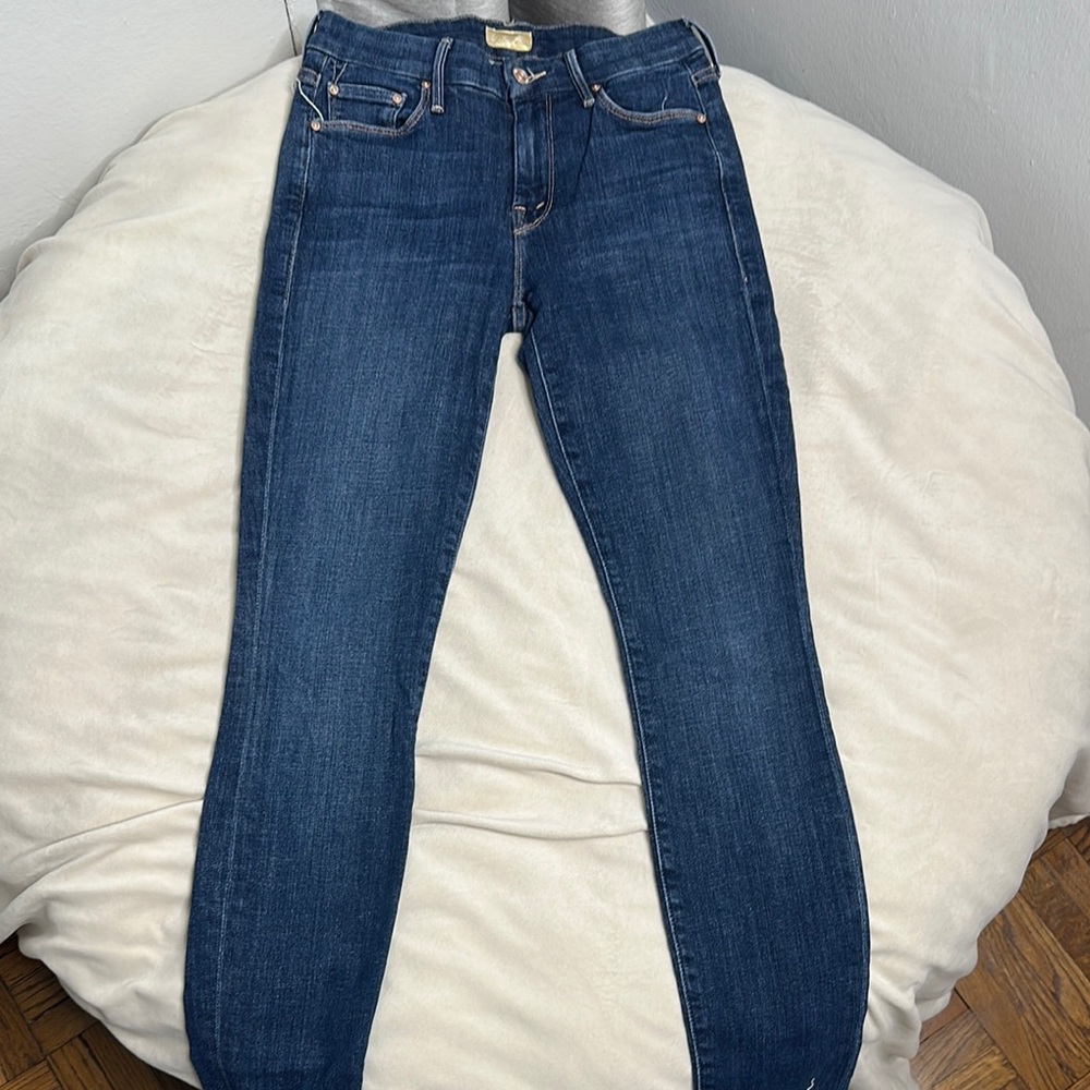 MOTHER Blue Skinny Jeans Classic Style